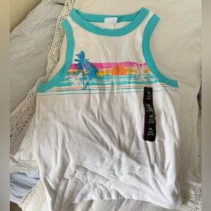 Sunset Graphic tank top
